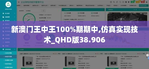 新澳门王中王100%期期中,仿真实现技术_QHD版38.906