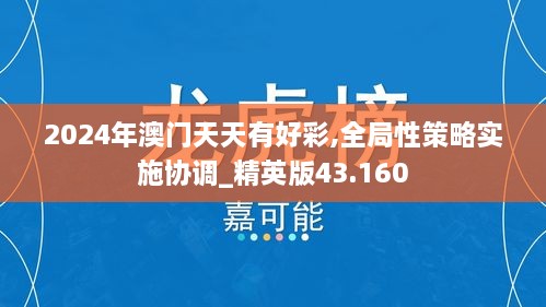 2024年澳门天天有好彩,全局性策略实施协调_精英版43.160