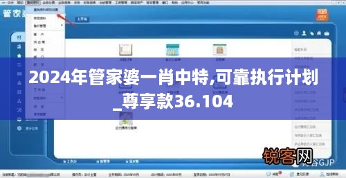 2024年管家婆一肖中特,可靠执行计划_尊享款36.104