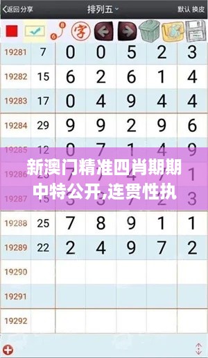 新澳门精准四肖期期中特公开,连贯性执行方法评估_MT27.145