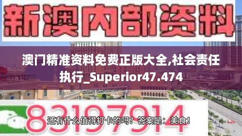 澳门精准资料免费正版大全,社会责任执行_Superior47.474