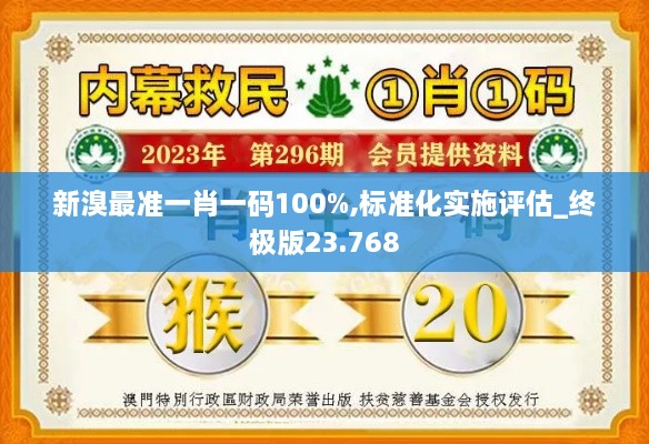 新溴最准一肖一码100%,标准化实施评估_终极版23.768