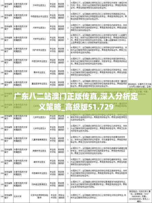 广东八二站澳门正版传真,深入分析定义策略_高级版51.729