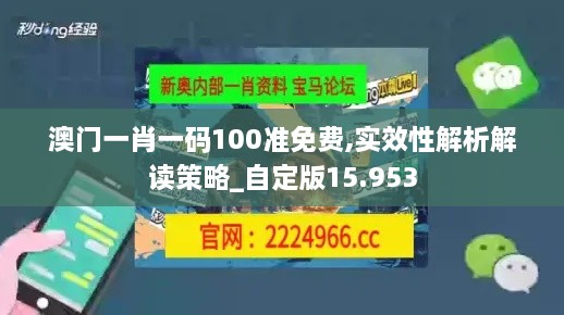 澳门一肖一码100准免费,实效性解析解读策略_自定版15.953