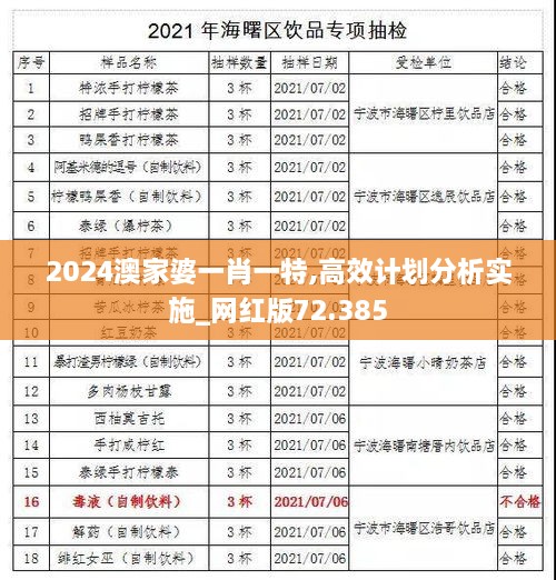 2024澳家婆一肖一特,高效计划分析实施_网红版72.385