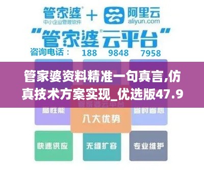 管家婆资料精准一句真言,仿真技术方案实现_优选版47.975