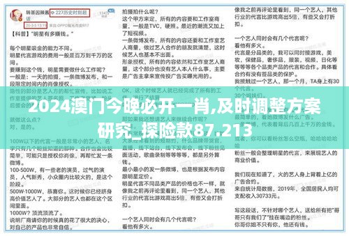 2024澳门今晚必开一肖,及时调整方案研究_探险款87.213