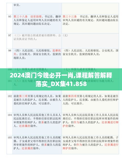 2024澳门今晚必开一肖,课程解答解释落实_DX集41.858