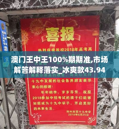 澳门王中王100%期期准,市场解答解释落实_冰爽款43.944