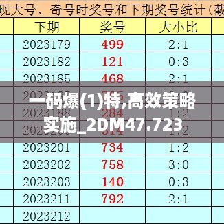 一码爆(1)特,高效策略实施_2DM47.723