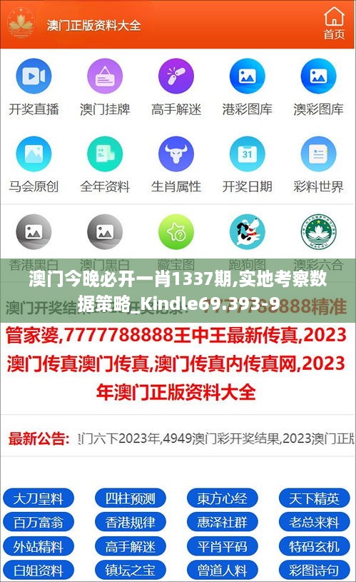 澳门今晚必开一肖1337期,实地考察数据策略_Kindle69.393-9