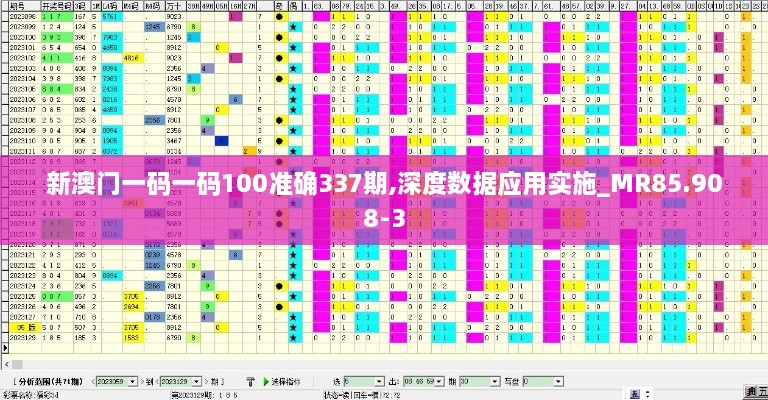 新澳门一码一码100准确337期,深度数据应用实施_MR85.908-3