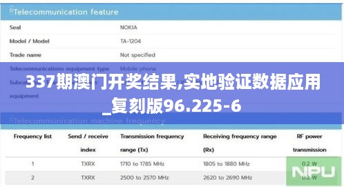 337期澳门开奖结果,实地验证数据应用_复刻版96.225-6