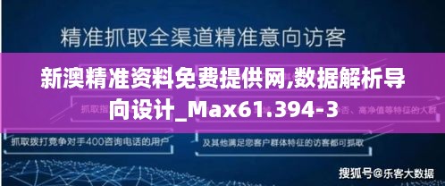 新澳精准资料免费提供网,数据解析导向设计_Max61.394-3