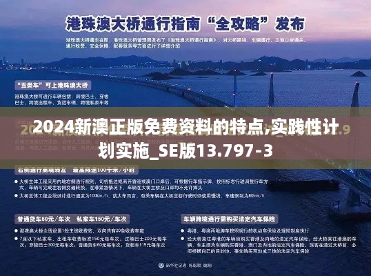 2024新澳正版免费资料的特点,实践性计划实施_SE版13.797-3