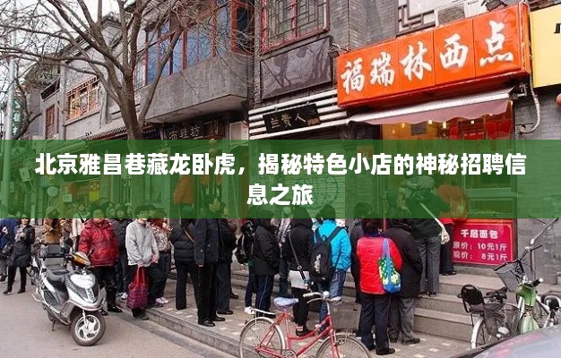 北京雅昌巷特色小店神秘招聘信息揭秘，藏龙卧虎之旅