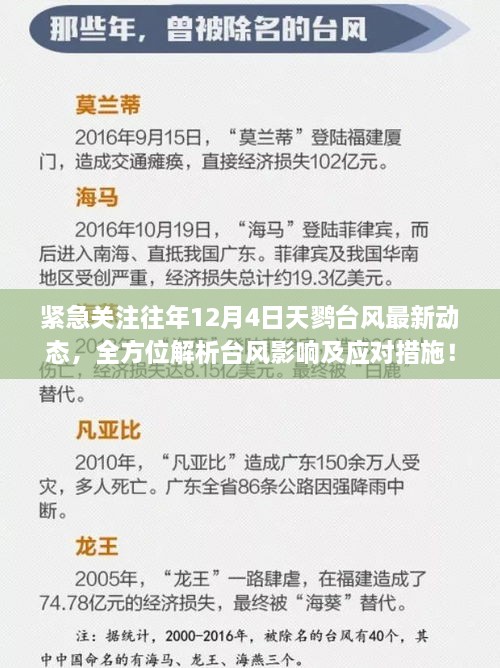 全方位解析，天鹨台风最新动态与应对策略，关注往年12月4日台风影响！