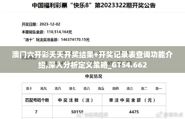 澳门六开彩天天开奖结果+开奖记录表查询功能介绍,深入分析定义策略_GT54.662