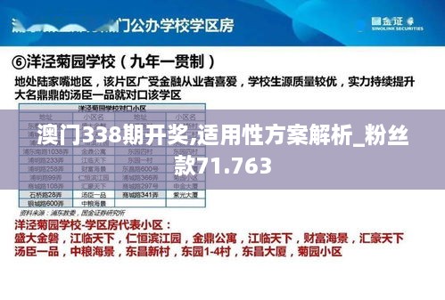 澳门338期开奖,适用性方案解析_粉丝款71.763