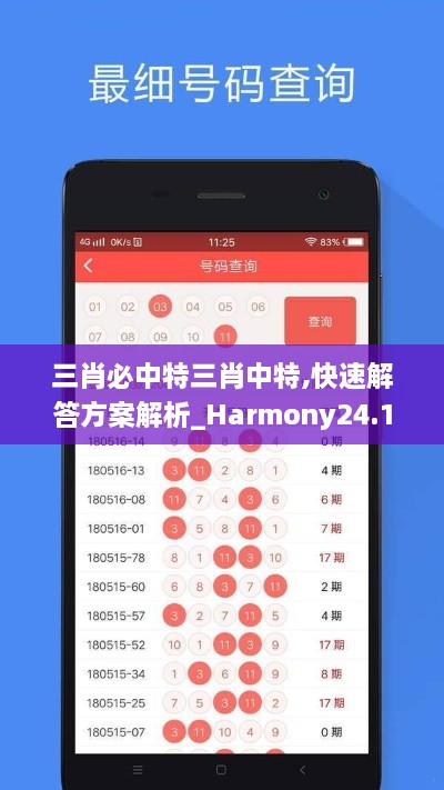 三肖必中特三肖中特,快速解答方案解析_Harmony24.190