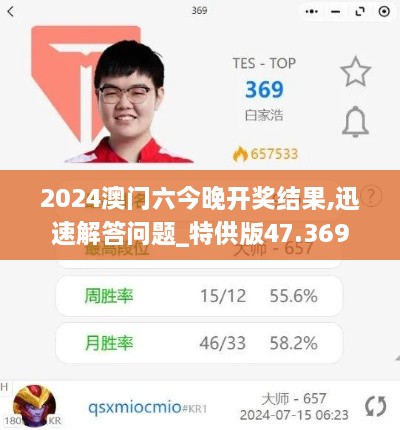 2024澳门六今晚开奖结果,迅速解答问题_特供版47.369