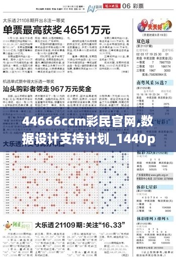 44666ccm彩民官网,数据设计支持计划_1440p8.876