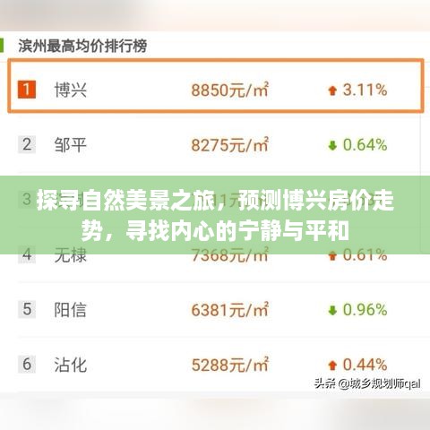 探寻自然美景之旅，预测博兴房价走势，寻找心灵宁静与平和的居所