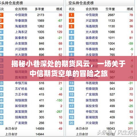 揭秘中信期货空单的冒险之旅，小巷深处的风云变幻。