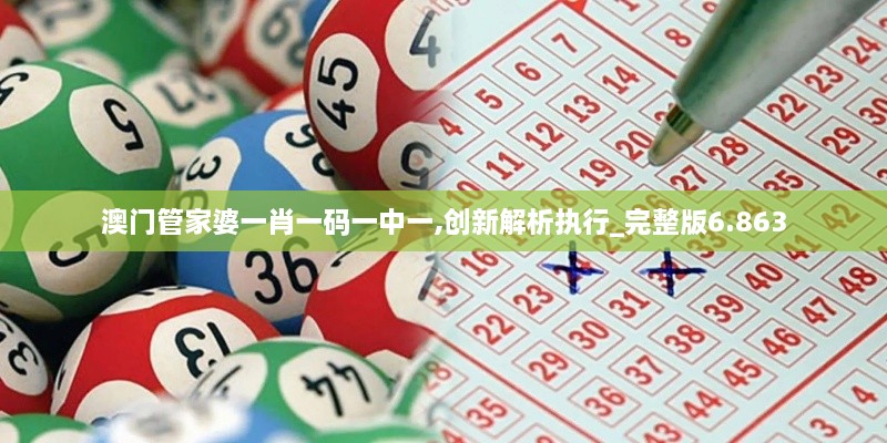 澳门管家婆一肖一码一中一,创新解析执行_完整版6.863