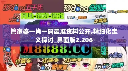 管家婆一肖一码最准资料公开,精细化定义探讨_界面版2.206