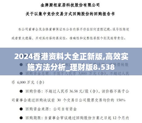 2024香港资料大全正新版,高效实施方法分析_理财版8.538