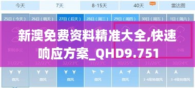 新澳免费资料精准大全,快速响应方案_QHD9.751