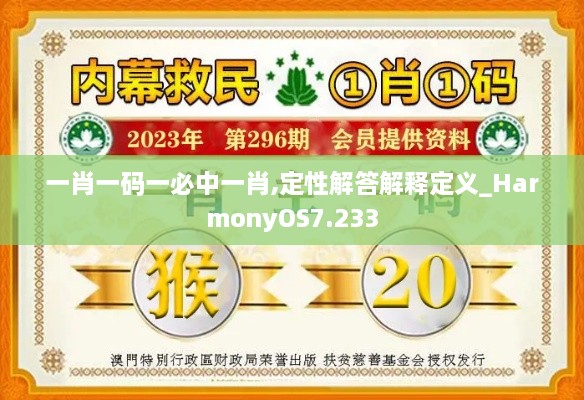 一肖一码一必中一肖,定性解答解释定义_HarmonyOS7.233