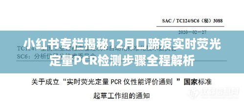 小红书专栏，口蹄疫实时荧光定量PCR检测步骤全程解析与揭秘（附详细指南）