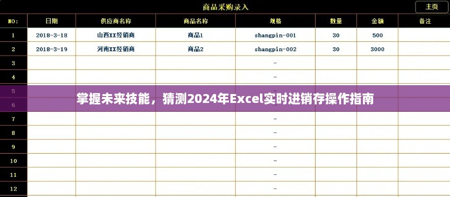 掌握未来技能，2024年Excel实时进销存操作指南详解