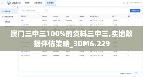 澳门三中三100%的资料三中三,实地数据评估策略_3DM6.229