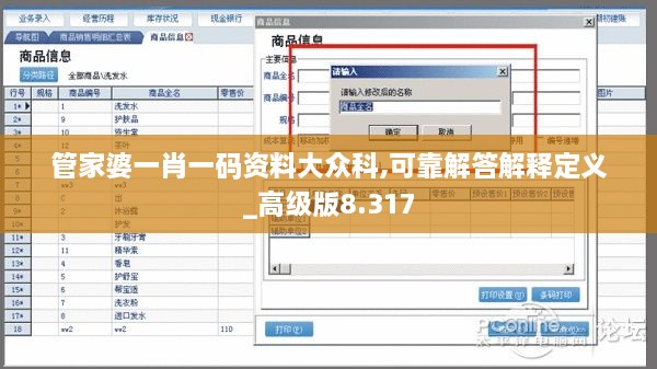 管家婆一肖一码资料大众科,可靠解答解释定义_高级版8.317