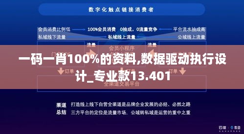 一码一肖100%的资料,数据驱动执行设计_专业款13.401