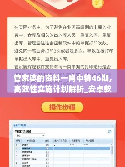 管家婆的资料一肖中特46期,高效性实施计划解析_安卓款3.643