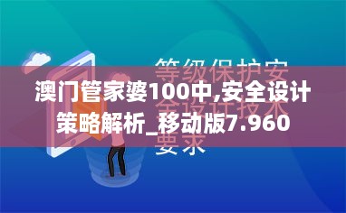 澳门管家婆100中,安全设计策略解析_移动版7.960