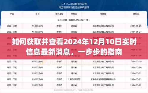 获取并查看2024年12月10日实时信息最新消息指南