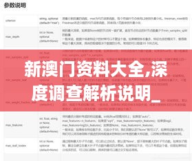 新澳门资料大全,深度调查解析说明_专业版8.432