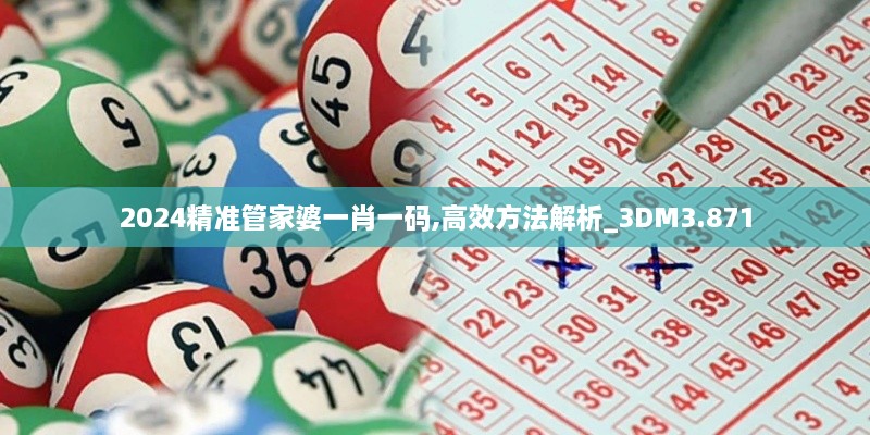 2024精准管家婆一肖一码,高效方法解析_3DM3.871