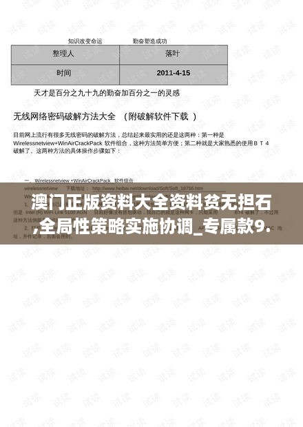 澳门正版资料大全资料贫无担石,全局性策略实施协调_专属款9.545