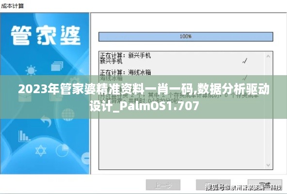 2023年管家婆精准资料一肖一码,数据分析驱动设计_PalmOS1.707