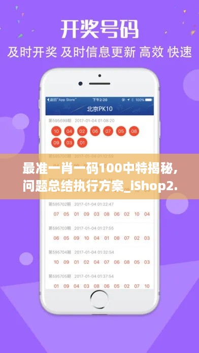 最准一肖一码100中特揭秘,问题总结执行方案_iShop2.778