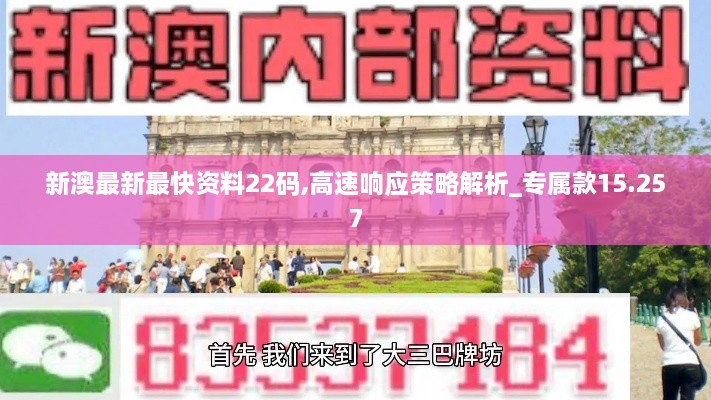 新澳最新最快资料22码,高速响应策略解析_专属款15.257