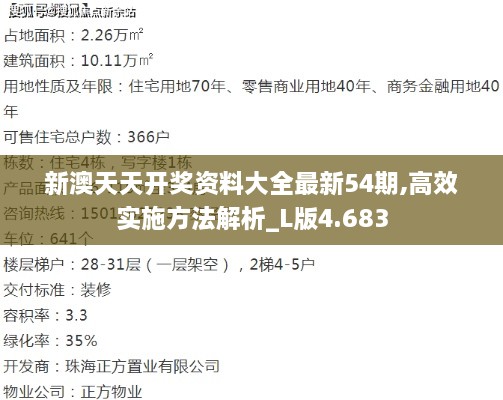 新澳天天开奖资料大全最新54期,高效实施方法解析_L版4.683