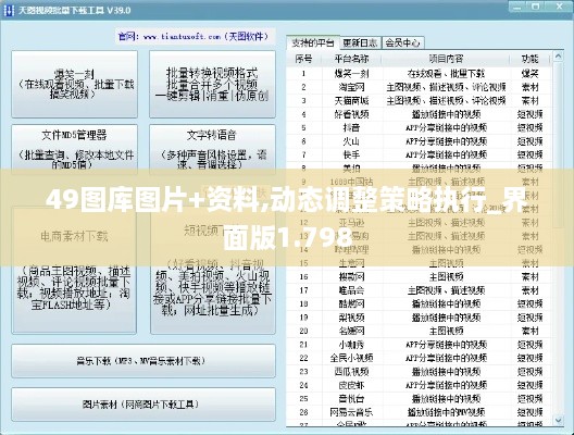49图库图片+资料,动态调整策略执行_界面版1.798