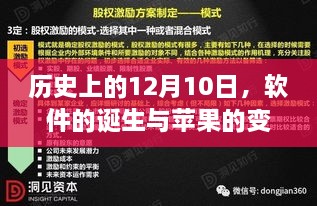 软件的诞生与苹果的变迁，一部激励人心的成长故事在历史上的十二月十日展开